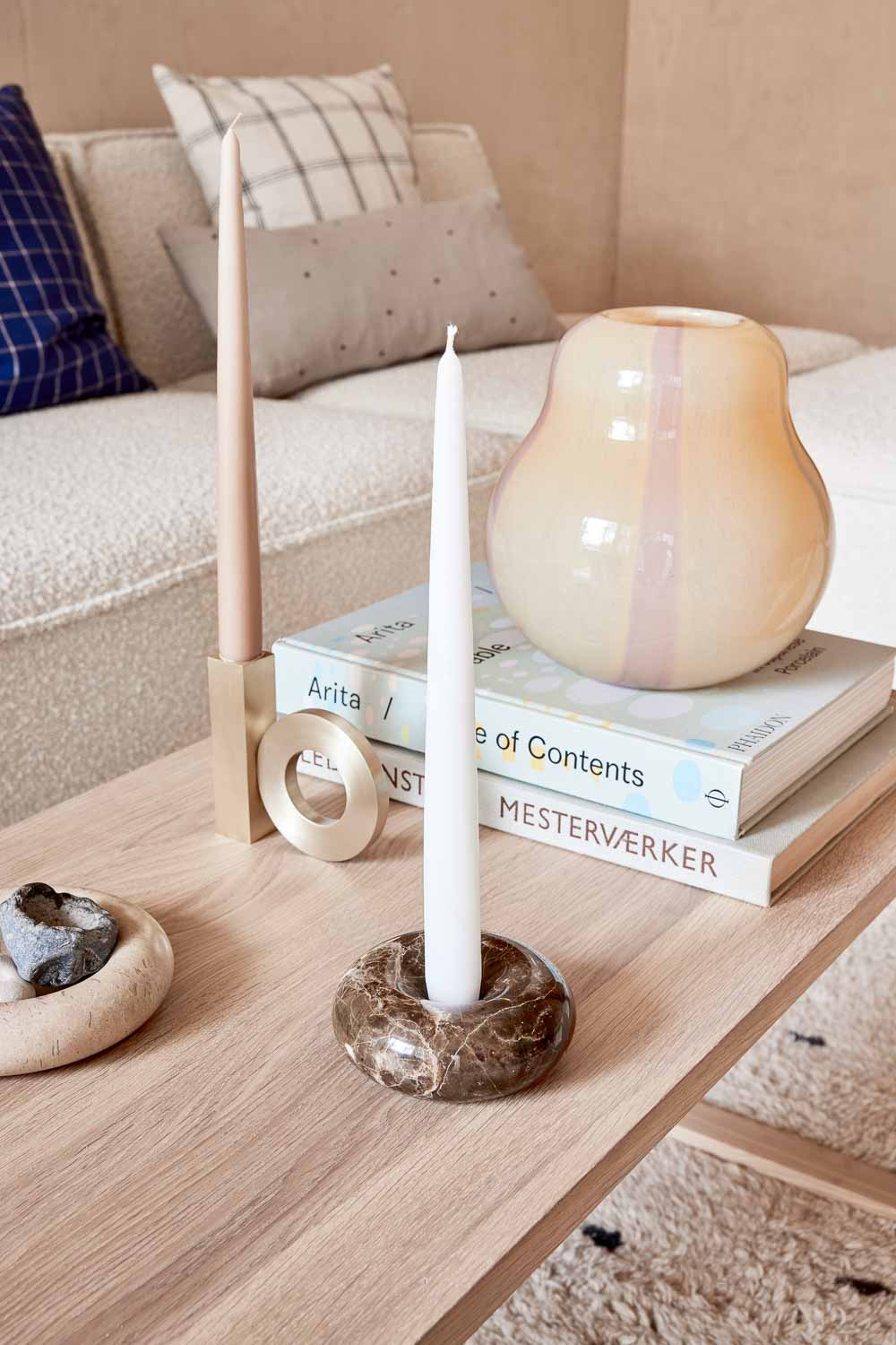 fukai candle in white 5