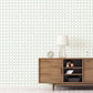 Bee Hive Green/White Wallpaper from the Just Kitchens Collection by Galerie Wallcoverings