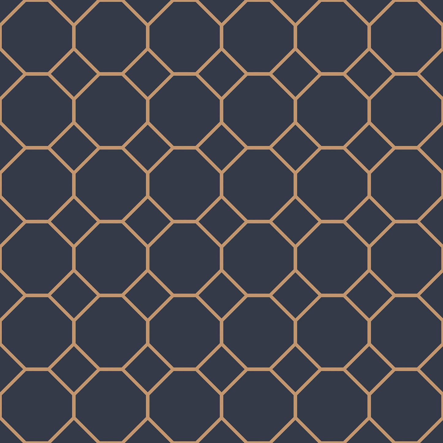 sample bee hive navy gold wallpaper from the just kitchens collection by galerie wallcoverings 1