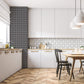 Bee Hive Black/White Wallpaper from the Just Kitchens Collection by Galerie Wallcoverings
