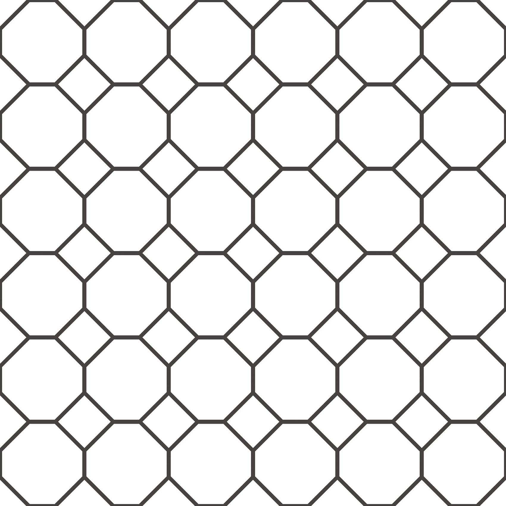 Bee Hive White/Black Wallpaper from the Just Kitchens Collection by Galerie Wallcoverings