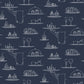 Chalkboard Menu Navy Wallpaper from the Just Kitchens Collection by Galerie Wallcoverings