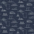 Chalkboard Menu Navy Wallpaper from the Just Kitchens Collection by Galerie Wallcoverings