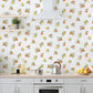 Citrus Toss Orange/Green Wallpaper from the Just Kitchens Collection by Galerie Wallcoverings