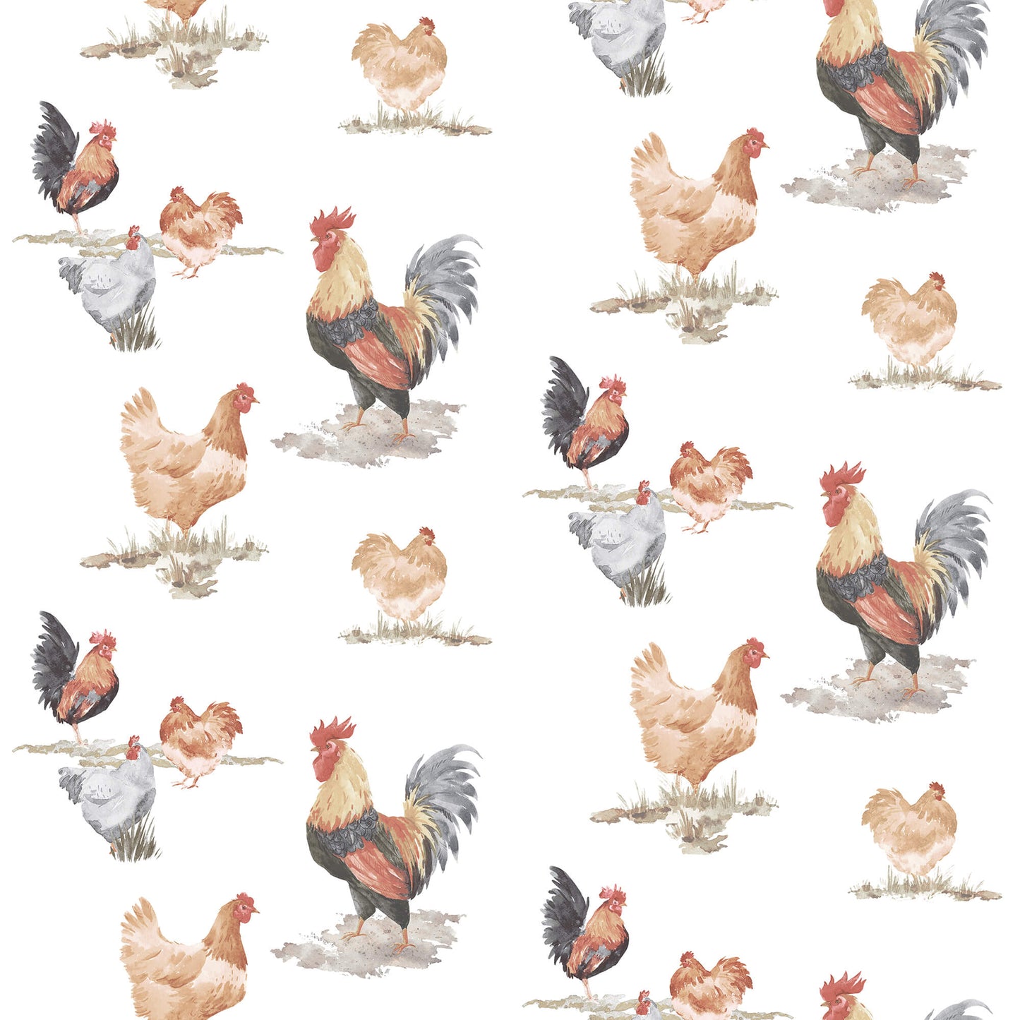 Free Range Black/Red Wallpaper from the Just Kitchens Collection by Galerie Wallcoverings