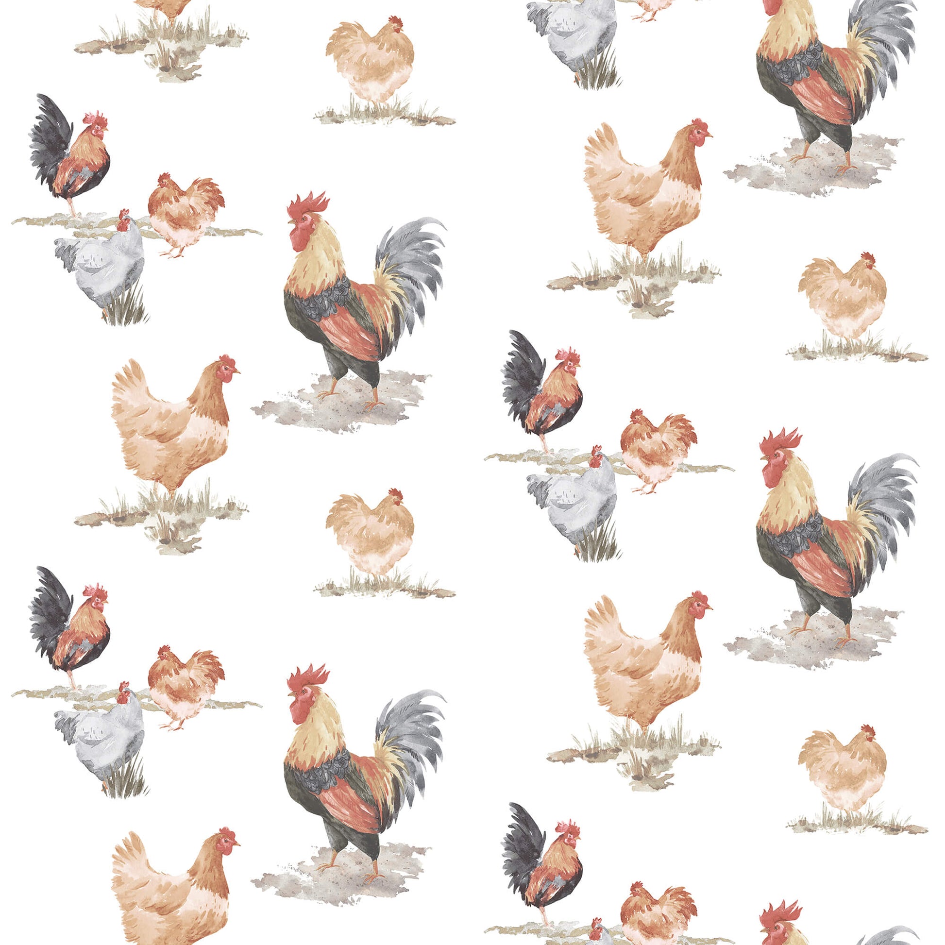 Free Range Black/Red Wallpaper from the Just Kitchens Collection by Galerie Wallcoverings