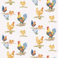 Free Range Blue/Red Wallpaper from the Just Kitchens Collection by Galerie Wallcoverings