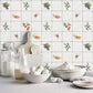 Fruit Tile Red/Blue Wallpaper from the Just Kitchens Collection by Galerie Wallcoverings