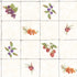 Fruit Tile Red/Purple Wallpaper from the Just Kitchens Collection by Galerie Wallcoverings