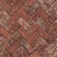 Herringbone Brick Red Wallpaper from the Just Kitchens Collection by Galerie Wallcoverings