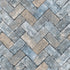 Herringbone Brick Blues/Taupe Wallpaper from the Just Kitchens Collection by Galerie Wallcoverings
