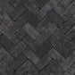 Herringbone Brick Black Wallpaper from the Just Kitchens Collection by Galerie Wallcoverings