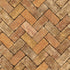 sample herringbone brick orange brown wallpaper from the just kitchens collection by galerie wallcoverings 1