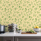 Just Ivy Yellow/Green Wallpaper from the Just Kitchens Collection by Galerie Wallcoverings