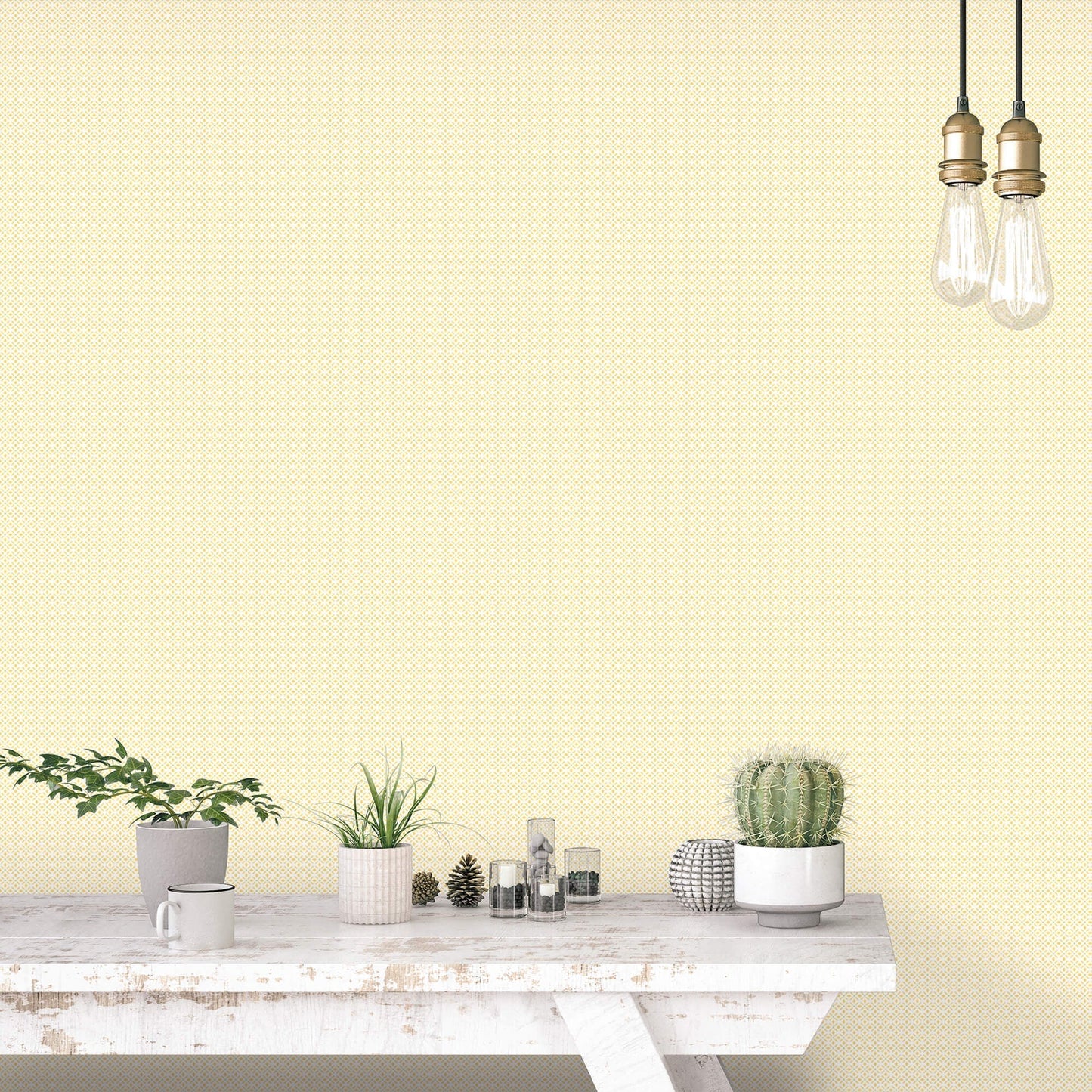 Leaf Dot Spot Yellow/Green Wallpaper from the Just Kitchens Collection by Galerie Wallcoverings