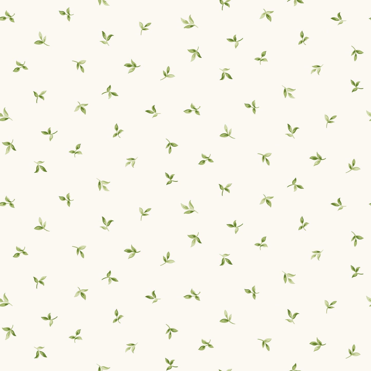 Leaf Toss Green/White Wallpaper from the Just Kitchens Collection by Galerie Wallcoverings