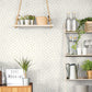 Leaf Toss Green/White Wallpaper from the Just Kitchens Collection by Galerie Wallcoverings