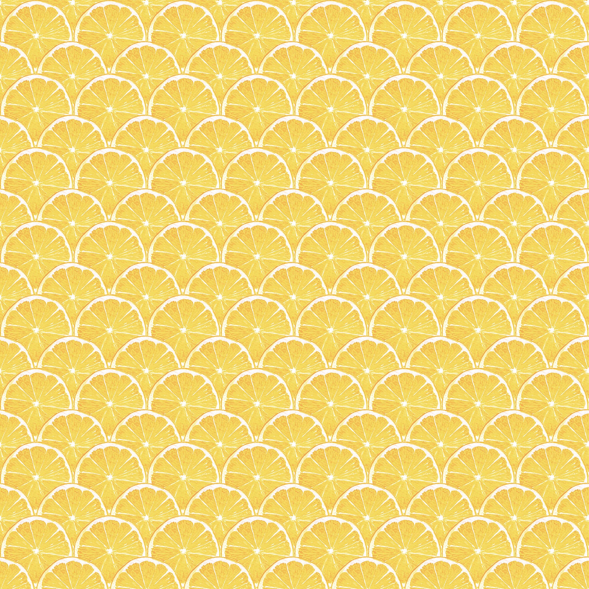 Lemon Scallop Yellow Wallpaper from the Just Kitchens Collection by Galerie Wallcoverings