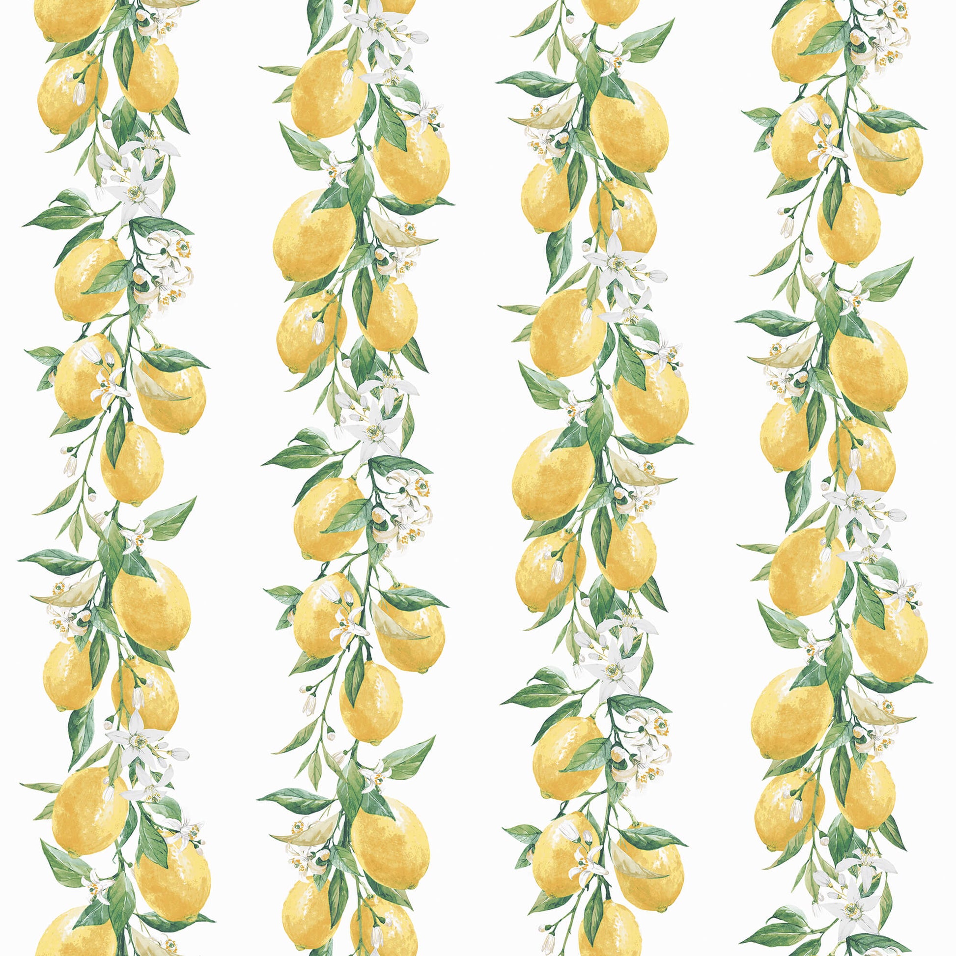 Lemon Stripe Yellow/Green Wallpaper from the Just Kitchens Collection by Galerie Wallcoverings
