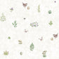 Meadow Spot Beige/Lilac Wallpaper from the Just Kitchens Collection by Galerie Wallcoverings