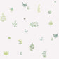 Meadow Spot Green/White Wallpaper from the Just Kitchens Collection by Galerie Wallcoverings