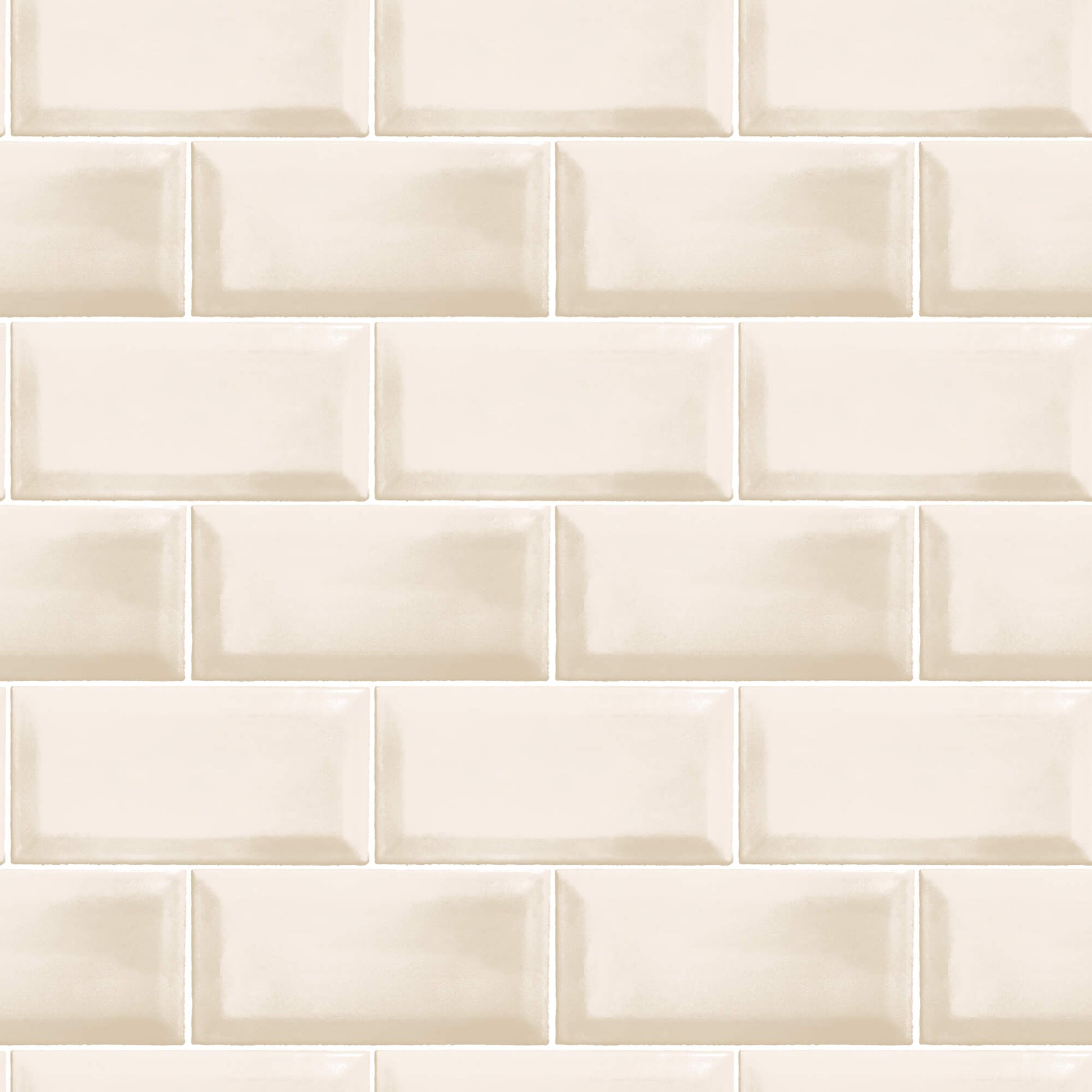 Metro Tile Beige Wallpaper from the Just Kitchens Collection by Galerie Wallcoverings