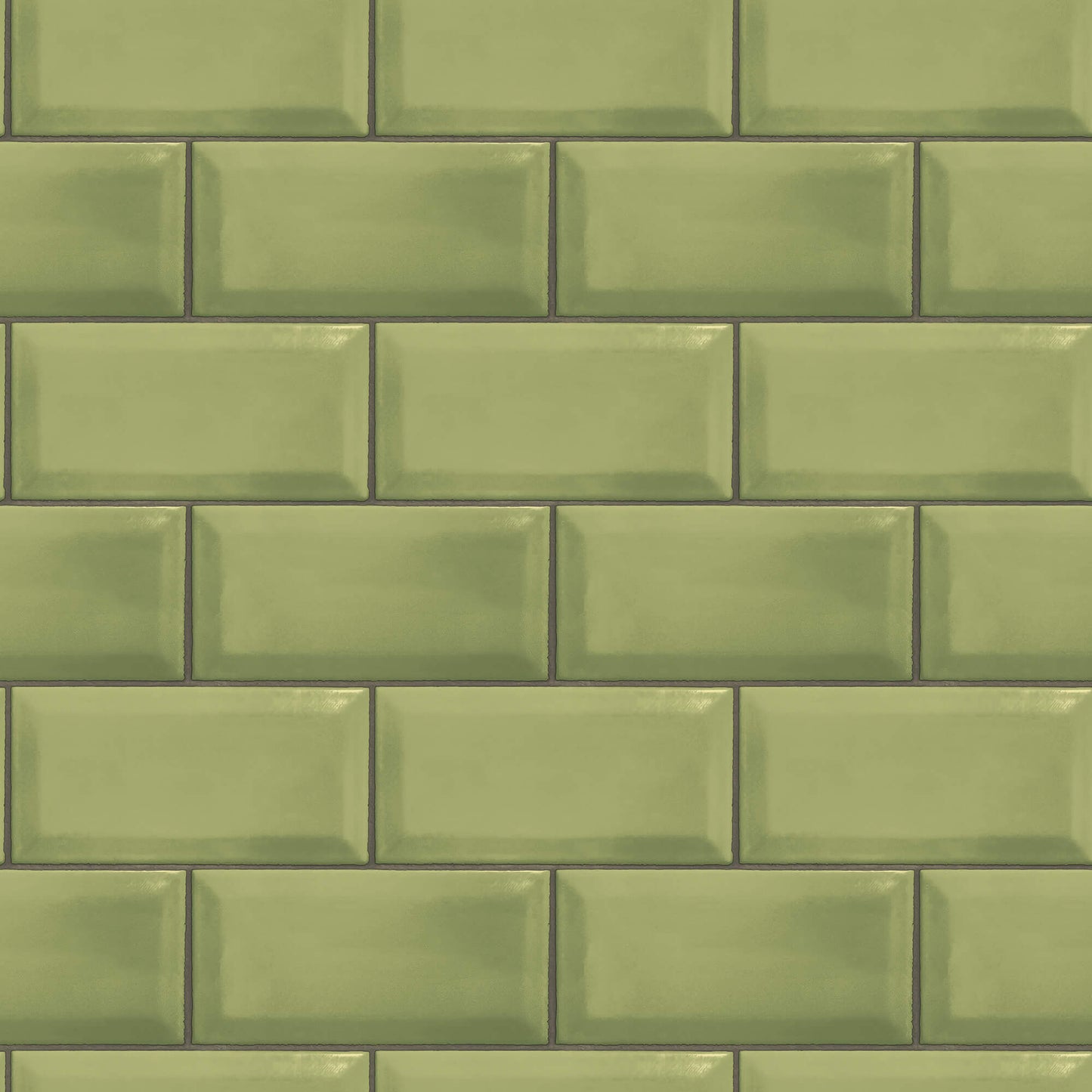 sample metro tile green wallpaper from the just kitchens collection by galerie wallcoverings 1