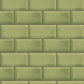 Metro Tile Green Wallpaper from the Just Kitchens Collection by Galerie Wallcoverings