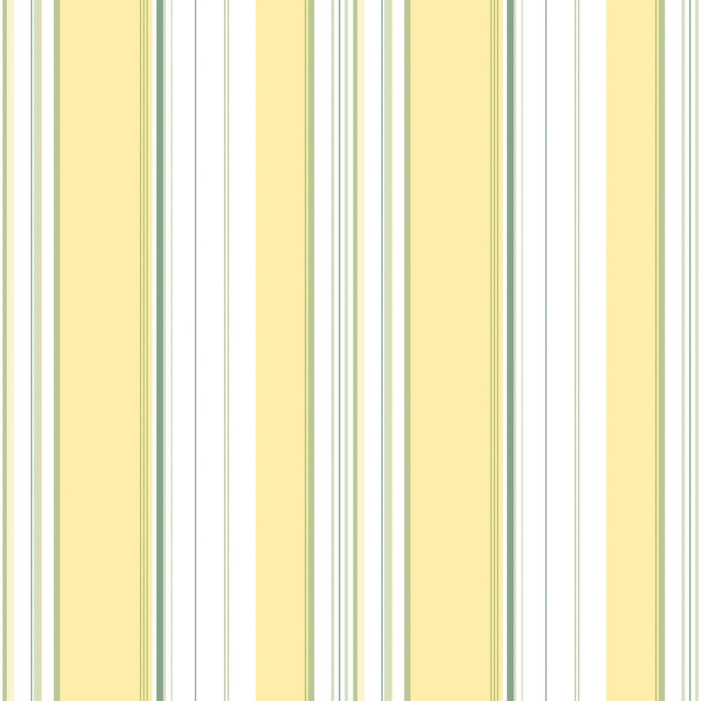 Multi Stripe Yellow/Green Wallpaper from the Just Kitchens Collection by Galerie Wallcoverings
