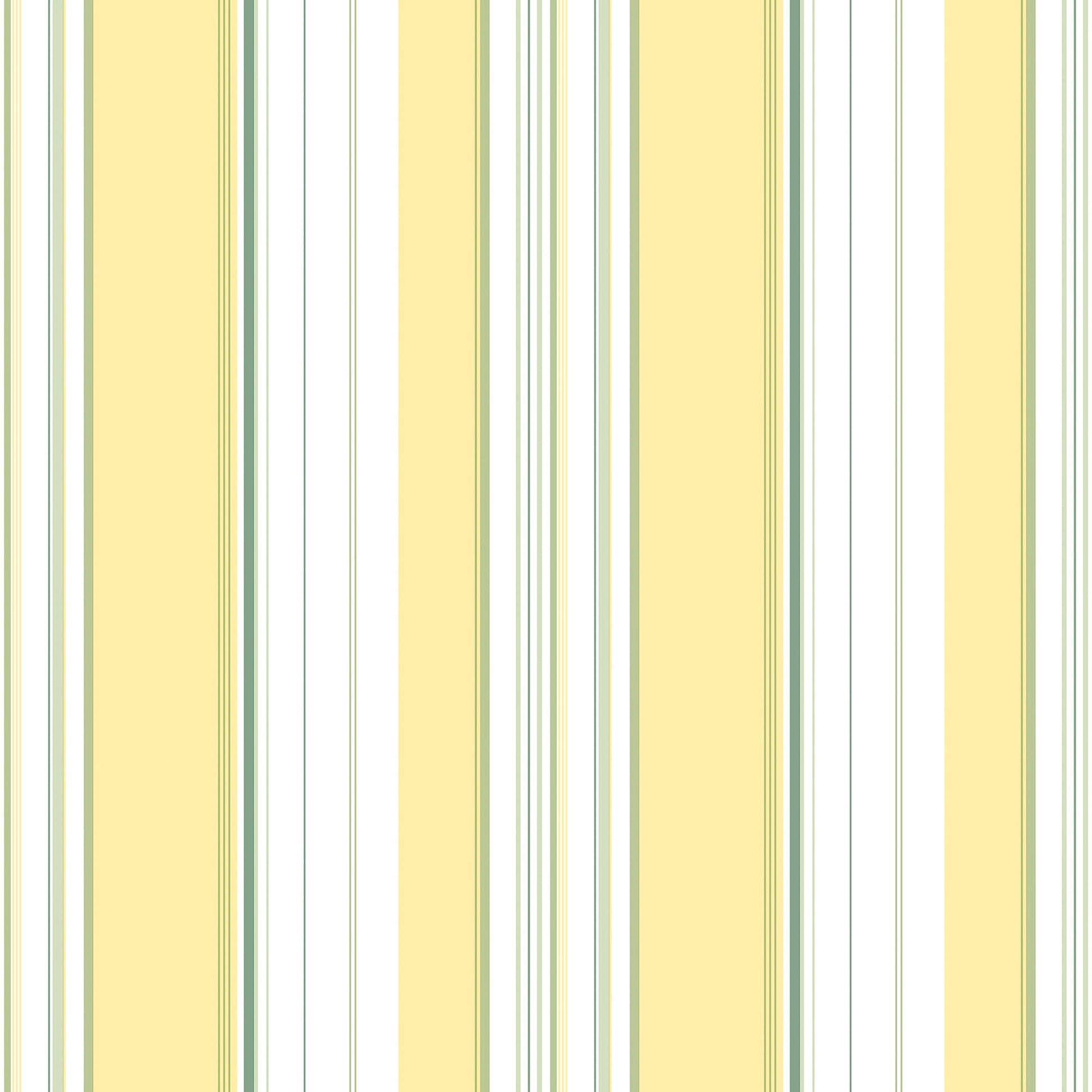Multi Stripe Yellow/Green Wallpaper from the Just Kitchens Collection by Galerie Wallcoverings