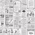 Newspaper Black/White Wallpaper from the Just Kitchens Collection by Galerie Wallcoverings