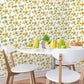 Sunflower Trail Yellow/Green Wallpaper from the Just Kitchens Collection by Galerie Wallcoverings