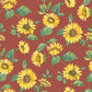 Sunflower Trail Red/Yellow Wallpaper from the Just Kitchens Collection by Galerie Wallcoverings