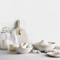 Tri Leaf Green/Blue Wallpaper from the Just Kitchens Collection by Galerie Wallcoverings