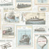 sample travel beige blue wallpaper from the nostalgie collection by galerie wallcoverings 1