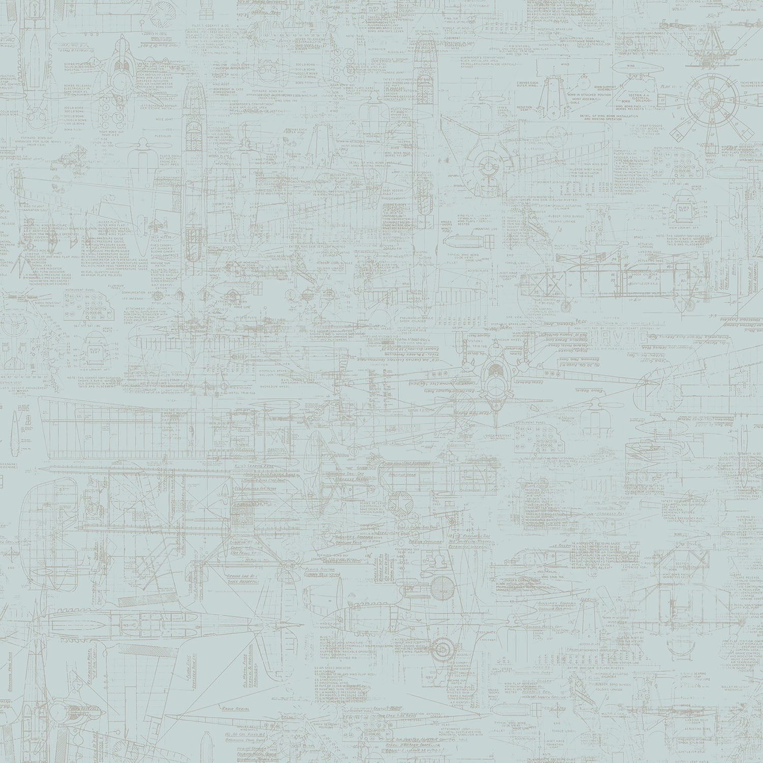 sample blueprint blue wallpaper from the nostalgie collection by galerie wallcoverings 1