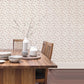 Delicate Floral Cranberry/Tan Wallpaper from the Small Prints Collection by Galerie Wallcoverings