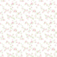 Delicate Floral Pink/Green Wallpaper from the Small Prints Collection by Galerie Wallcoverings