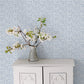 Mini Mod Floral Navy Wallpaper from the Small Prints Collection by Galerie Wallcoverings