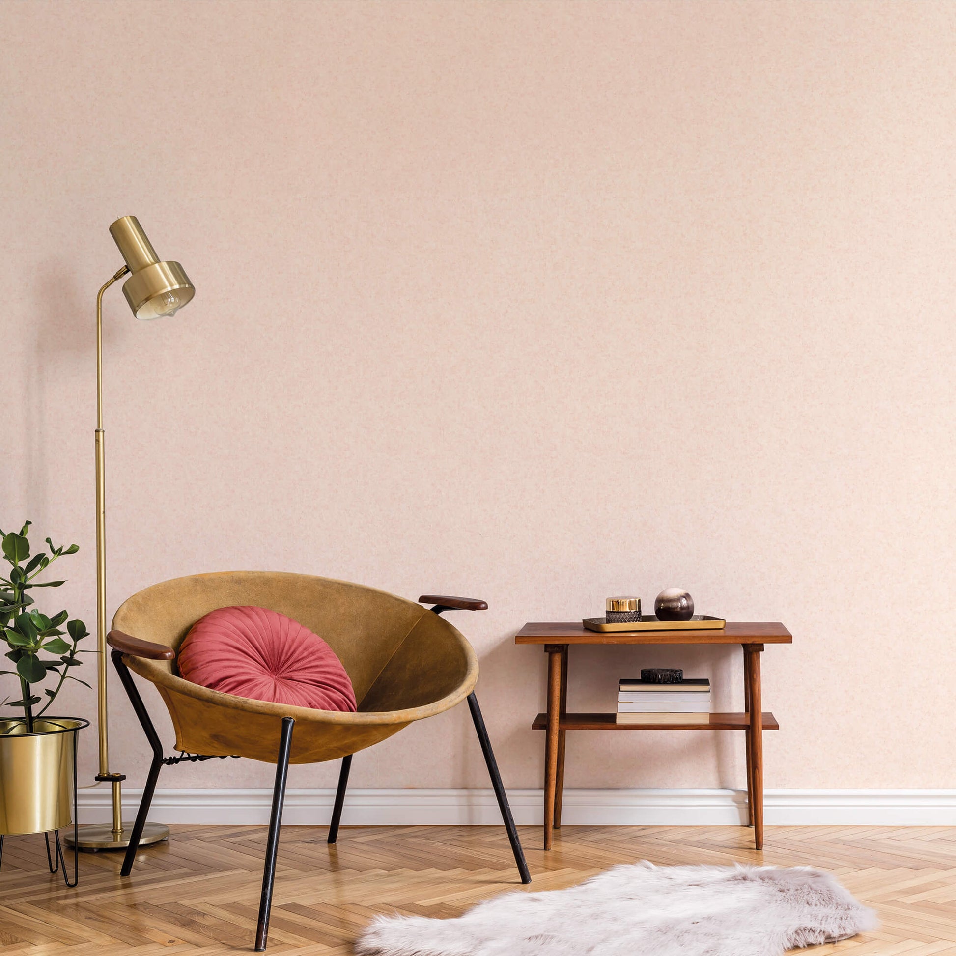 Mini Texture Blush Wallpaper from the Small Prints Collection by Galerie Wallcoverings