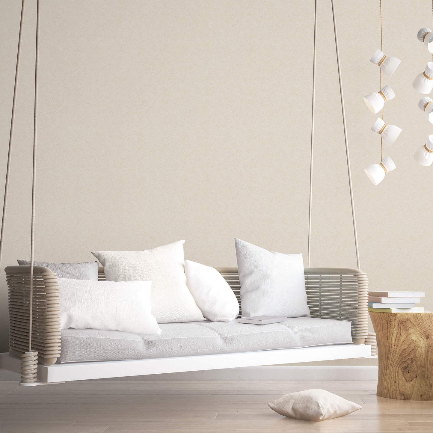 Mini Texture Light Beige Wallpaper from the Small Prints Collection by Galerie Wallcoverings