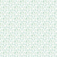 Ogee Floral Emerald/Turquoise Wallpaper from the Small Prints Collection by Galerie Wallcoverings