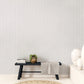 Stained Glass Stripe Black/Grey Wallpaper from the Small Prints Collection by Galerie Wallcoverings