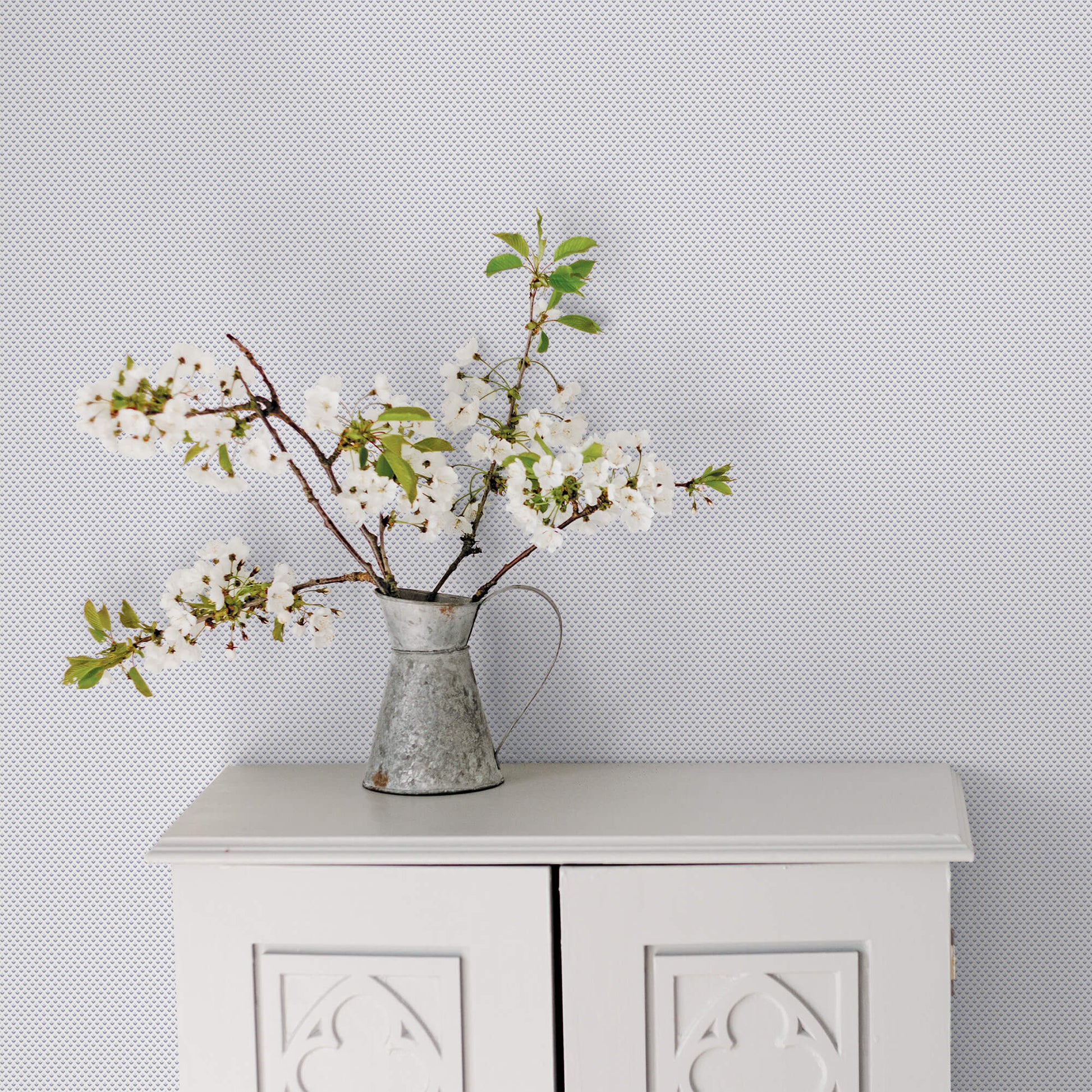 Tiny Tulip Blue Wallpaper from the Small Prints Collection by Galerie Wallcoverings