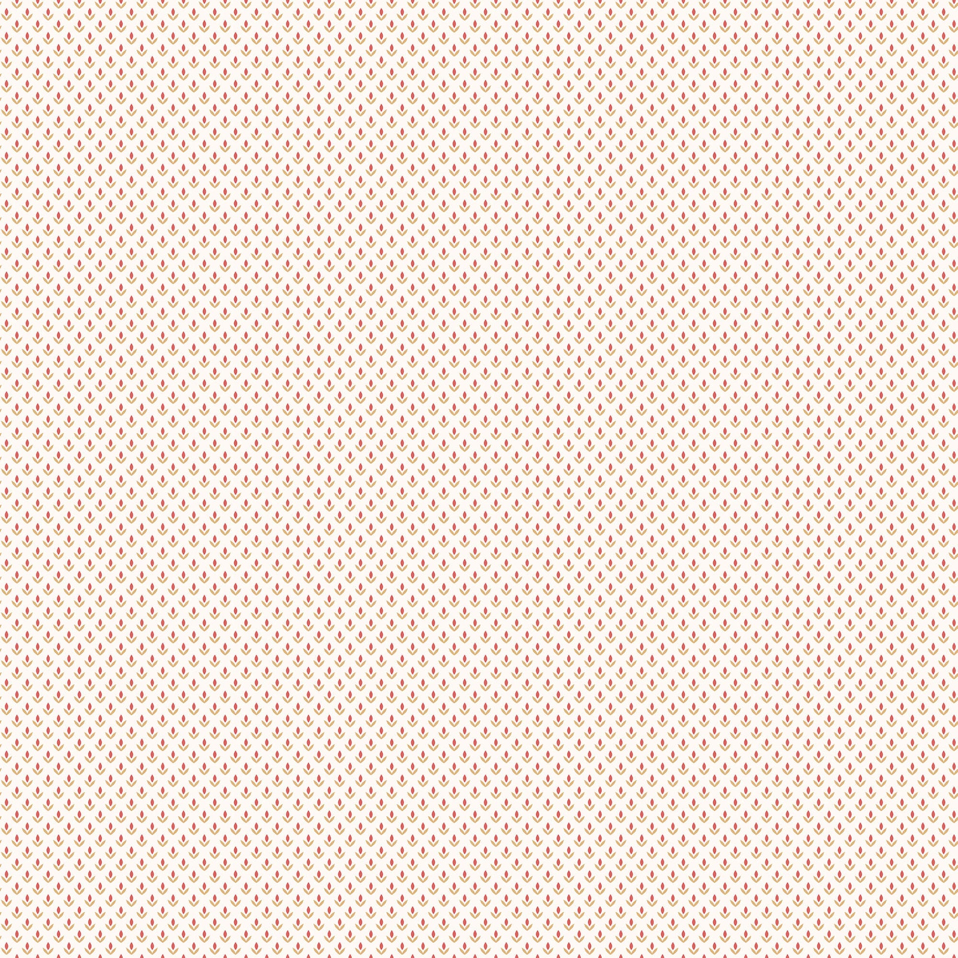 Tiny Tulip Cranberry/Tan Wallpaper from the Small Prints Collection by Galerie Wallcoverings