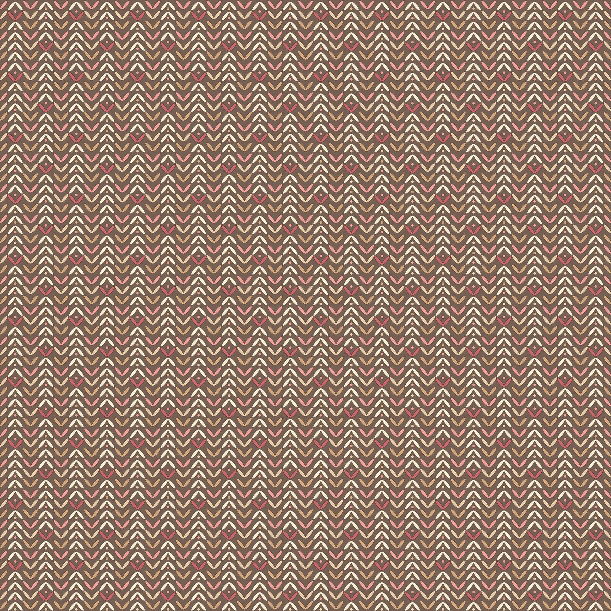 Tulip Flip Chocolate/Pink Wallpaper from the Small Prints Collection by Galerie Wallcoverings