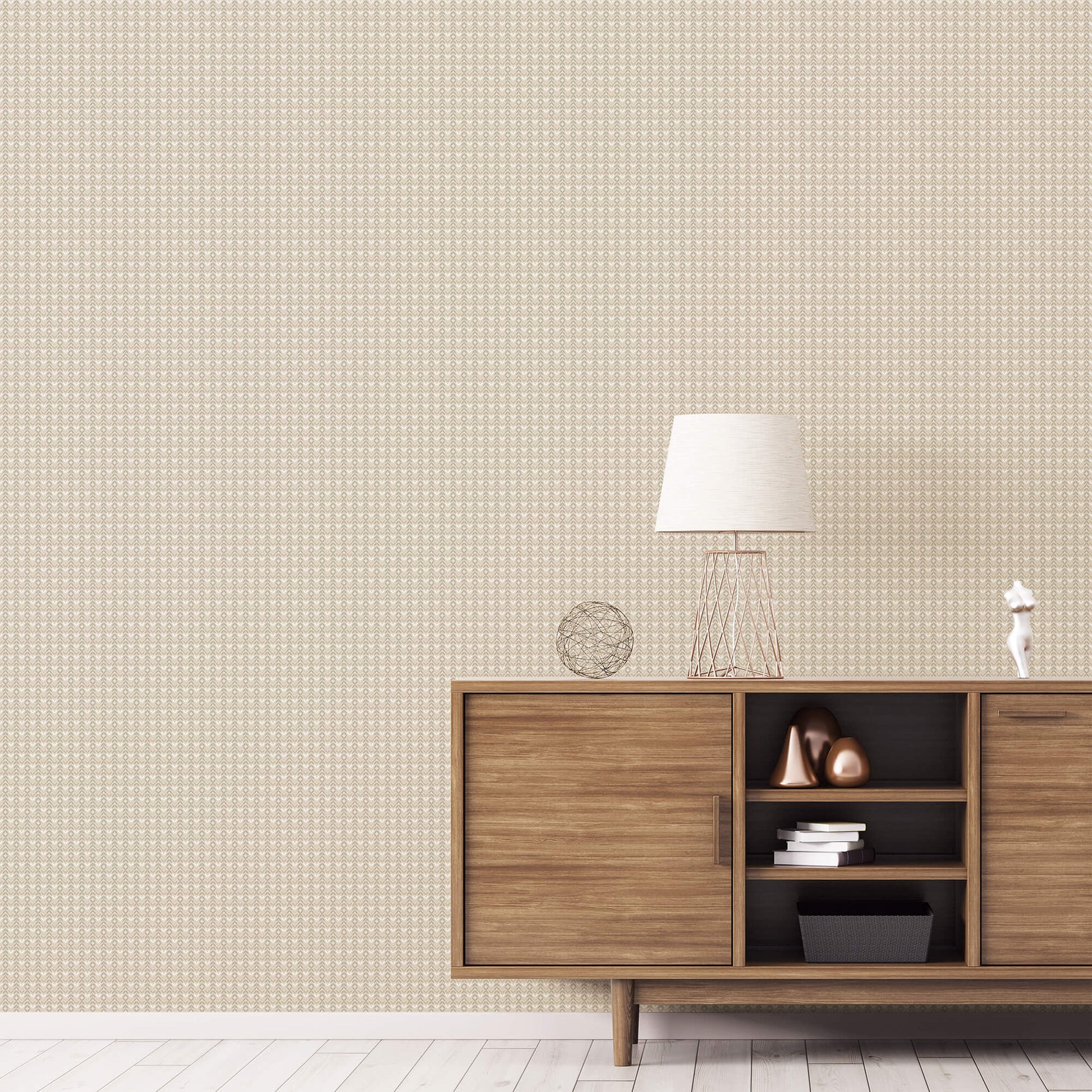 Tulip Flip Taupe Wallpaper from the Small Prints Collection by Galerie Wallcoverings