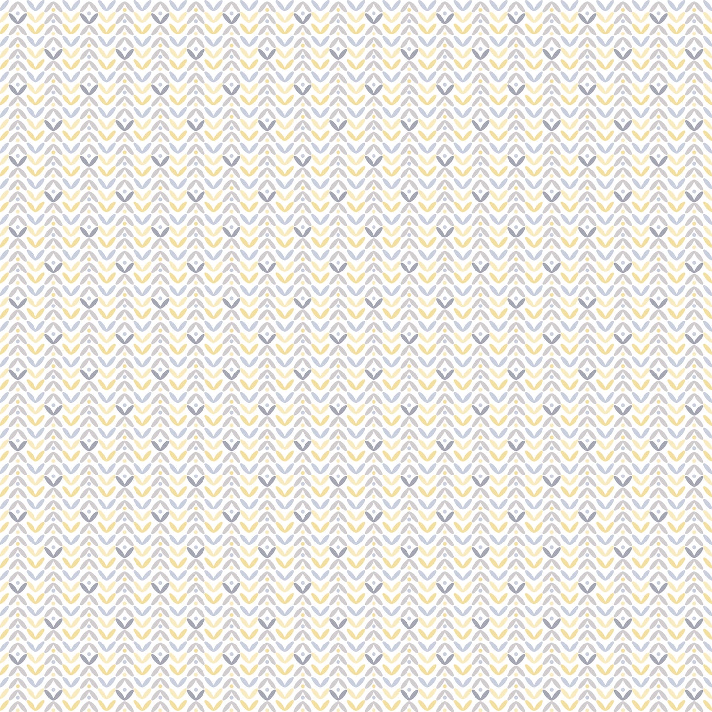 Tulip Flip Yellow/Grey Wallpaper from the Small Prints Collection by Galerie Wallcoverings