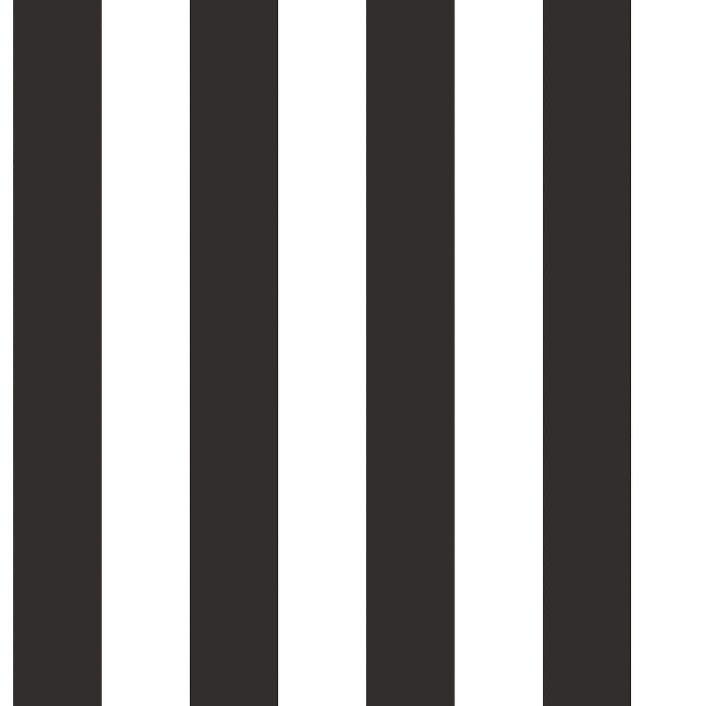 sample awning stripe black wallpaper from the just kitchens collection by galerie wallcoverings 1
