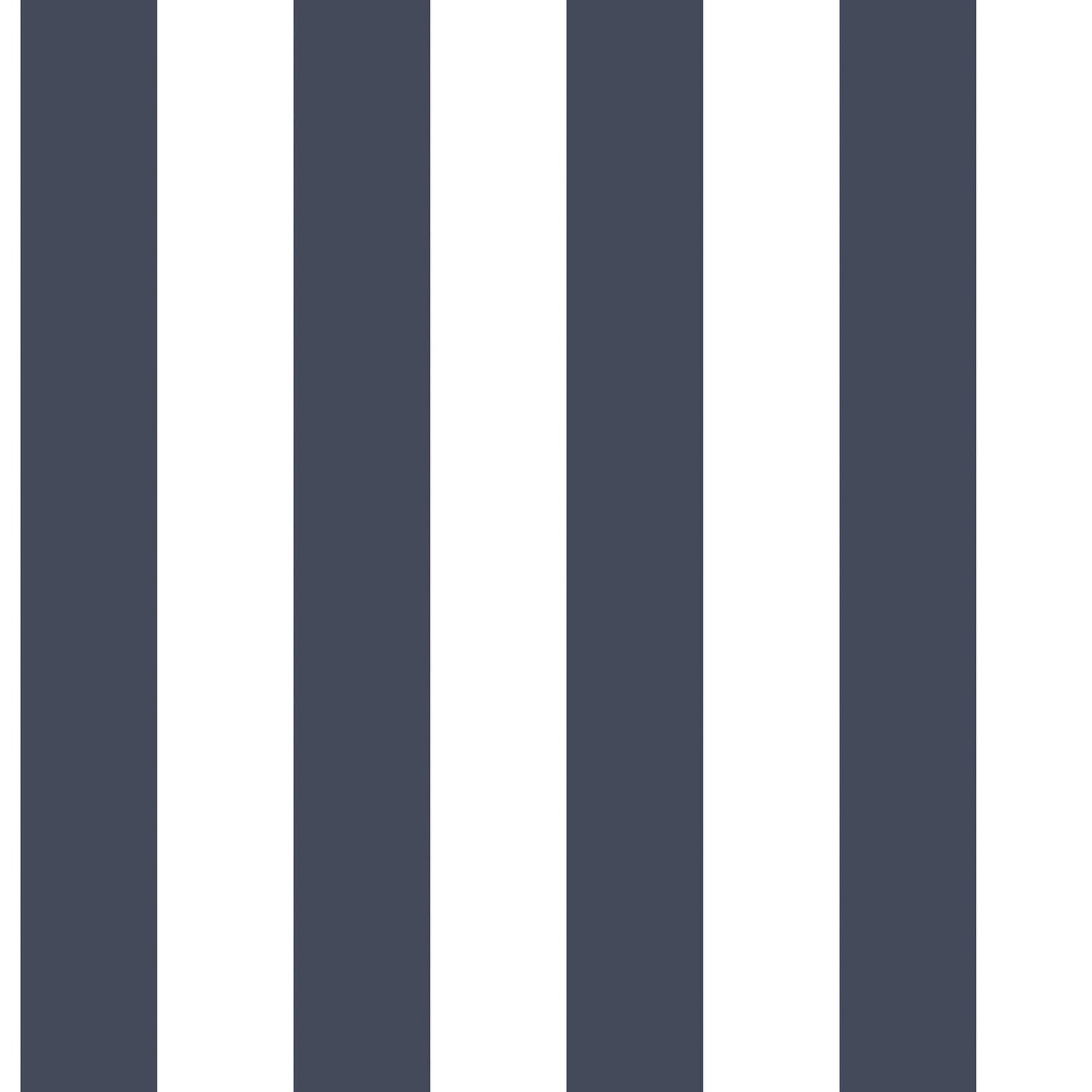 Awning Stripe Navy Wallpaper from the Just Kitchens Collection by Galerie Wallcoverings